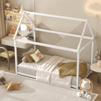 Lit Cabane Montessori avec Toit — Cadre en Bois pour Enfant