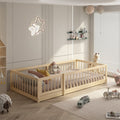 Lit au Sol Montessori en Bois Naturel — Modèle Dream Raft
