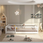Lit au Sol Montessori en Bois Naturel — Modèle Dream Raft