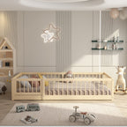 Lit au Sol Montessori en Bois Naturel — Modèle Dream Raft
