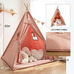 Tipi pour Enfant avec Tapis Pliable — Tente de Jeu Intérieur/Extérieur