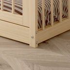 Lit au Sol Montessori en Bois Naturel — Modèle Dream Raft