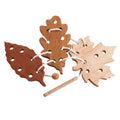 Jouet de Laçage Montessori en Bois — Lot de 3 Feuilles
