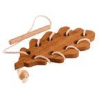 Jouet de Laçage Montessori en Bois — Lot de 3 Feuilles