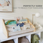 Bibliothèque Montessori Compacte pour Enfant — Rangement Frontal