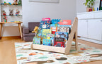 Bibliothèque Montessori en Bois avec Assise — Petit, Moyen ou Grand Format