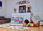 Bibliothèque Montessori en Bois avec Assise — Petit, Moyen ou Grand Format