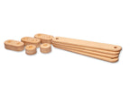 Poutre d'Équilibre Montessori avec Pierres de Gué — Set en Bois