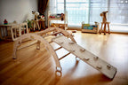 Set d'Escalade Montessori — Arche, Bascule, Rampe et Coussin