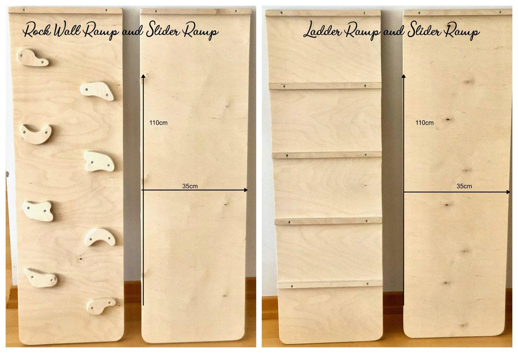 Arche d'Escalade Montessori avec Rampes — Set 3 Pièces en Bois