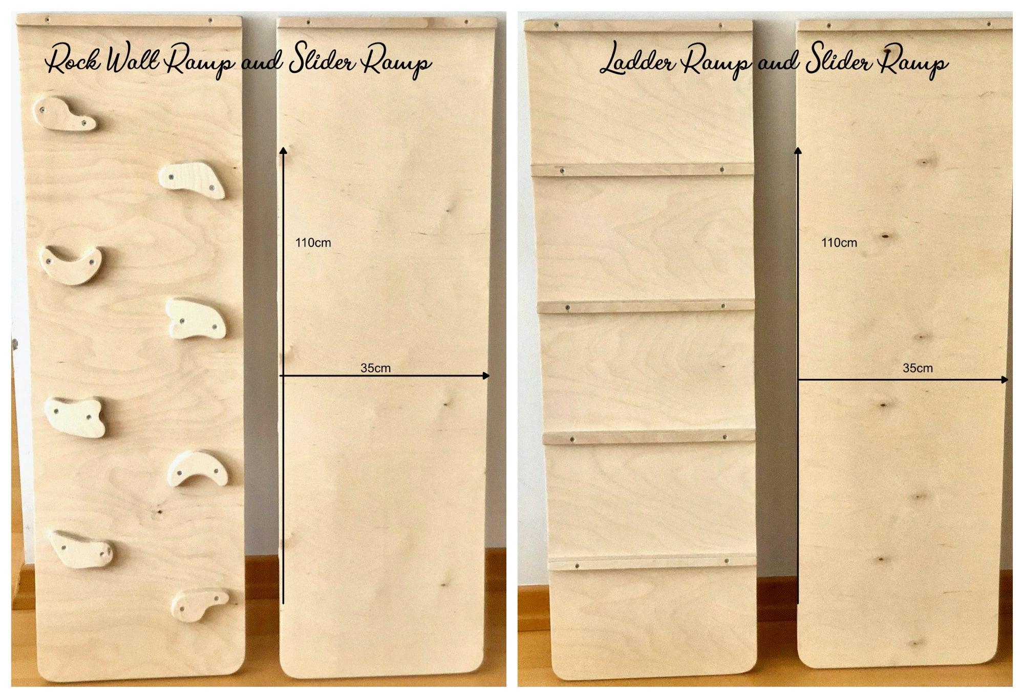 Arche d'Escalade Montessori avec Rampes — Set 3 Pièces en Bois