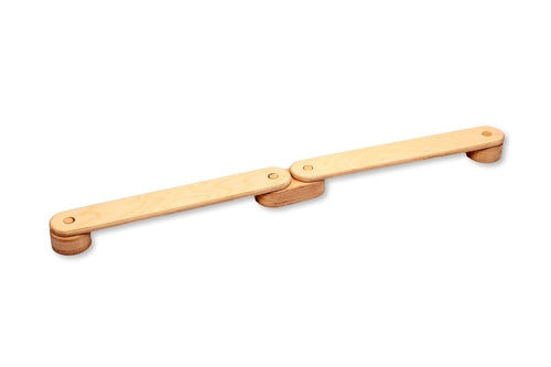 Poutre d'Équilibre Montessori avec Pierres de Gué — Set en Bois