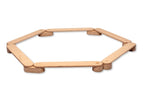 Poutre d'Équilibre Montessori avec Pierres de Gué — Set en Bois
