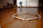 Poutre d'Équilibre Montessori avec Pierres de Gué — Set en Bois