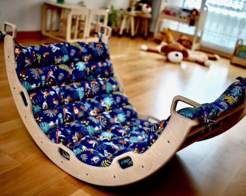 Set d'Escalade Montessori — Arche, Bascule, Rampe et Coussin