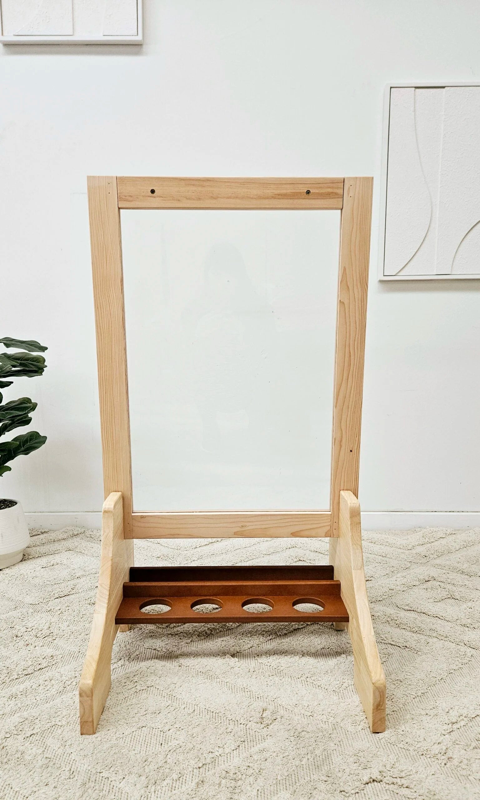 Chevalet Double Face en Plexiglas pour Enfant — Peinture et Dessin