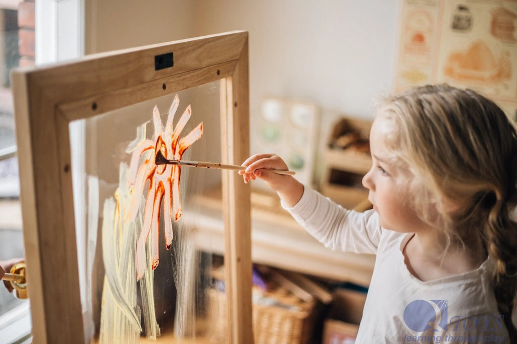 Chevalet Double Face en Plexiglas pour Enfant — Peinture et Dessin