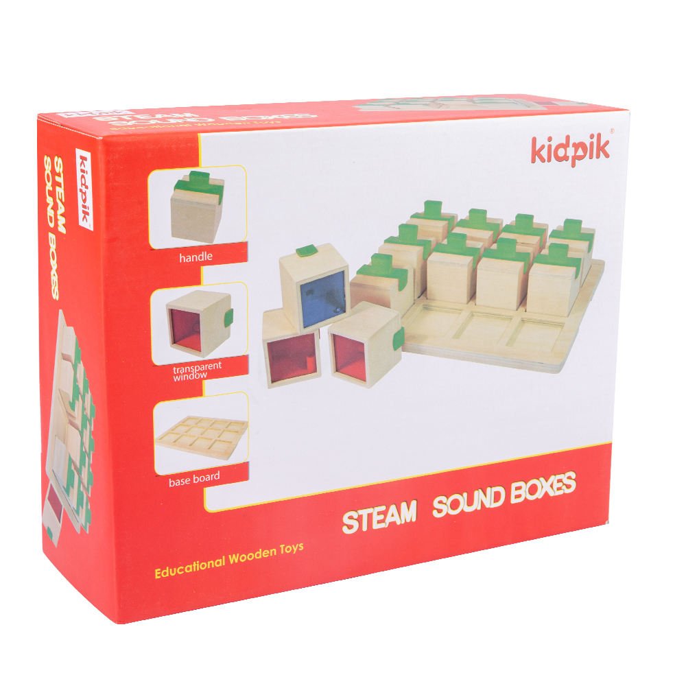 Boîtes à sons Montessori — 12 cylindres